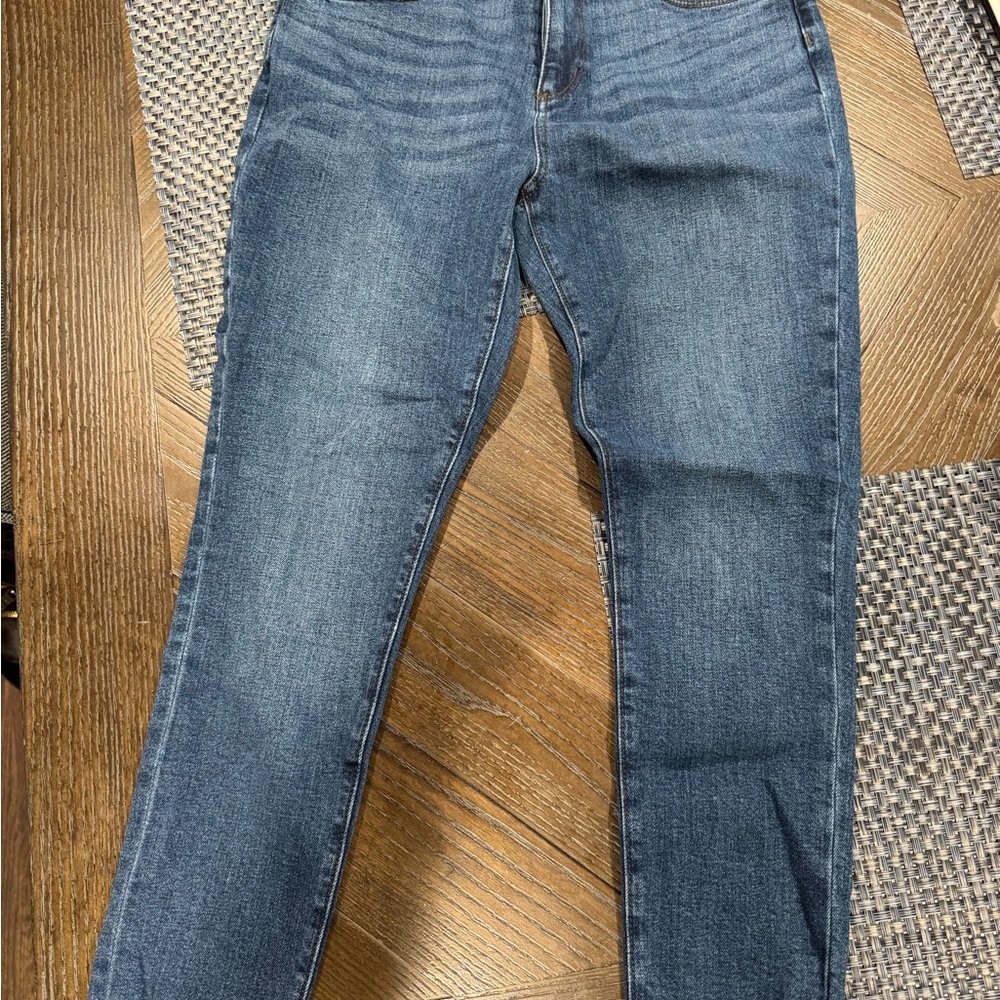 LOFT Women's Straight Leg Jeans in Deep Blue